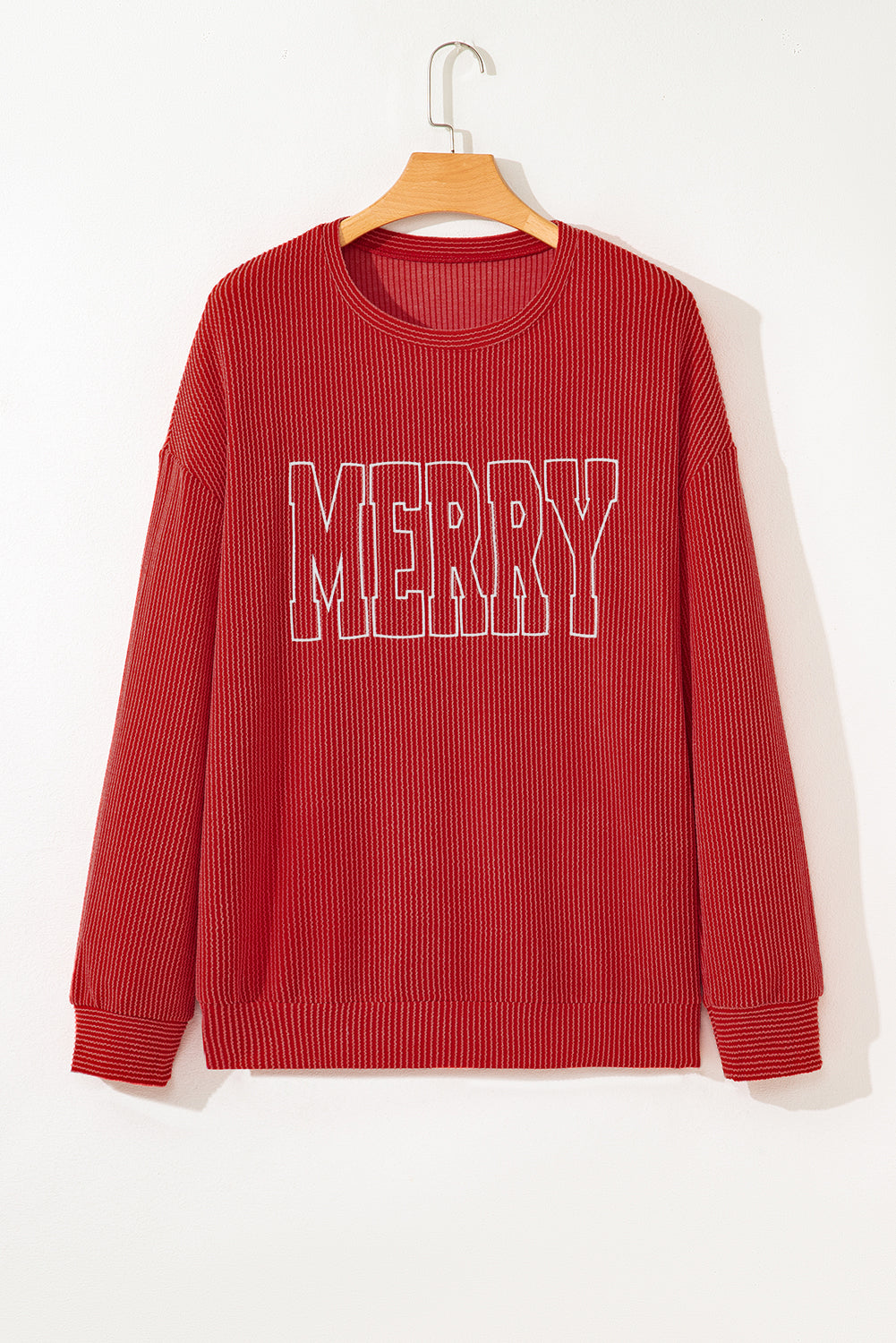Merry & Bright Ribbed Pullover