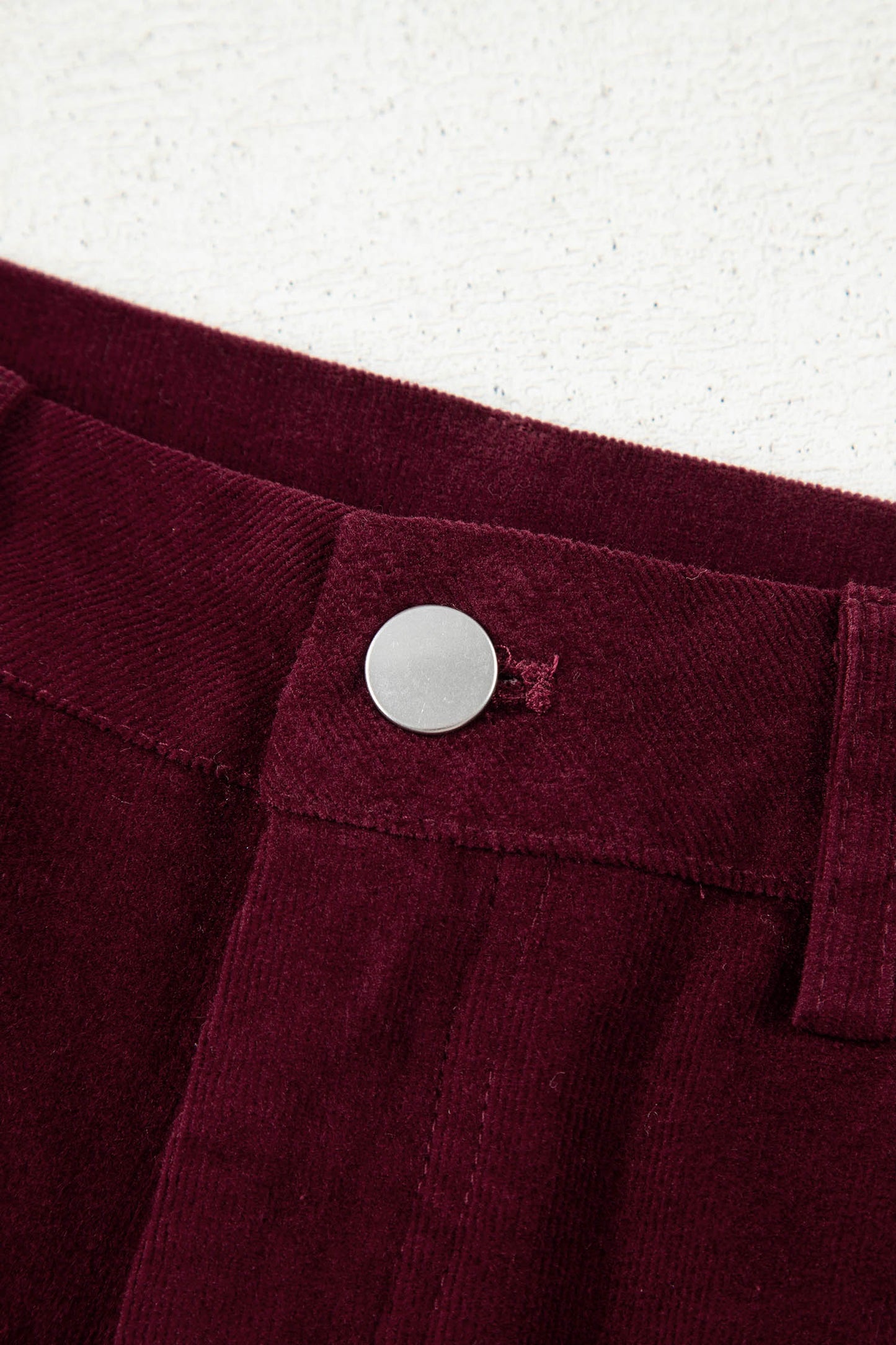 Burgundy Belle Corduroy Wide-Leg Pants
