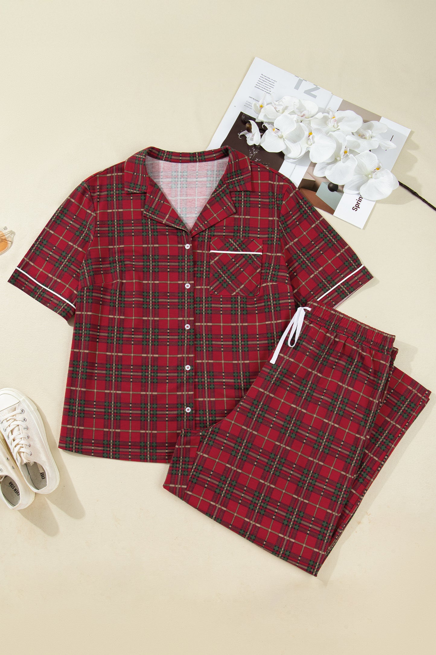 Fireside Plaid Pajama Set