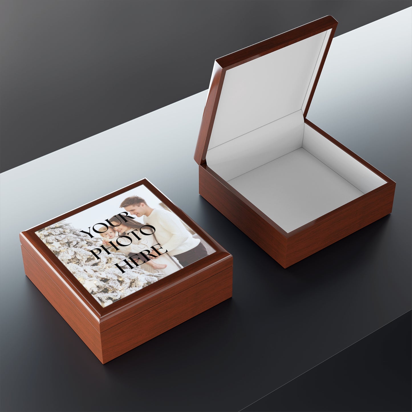 Personalized Photo Keepsake Jewelry Box