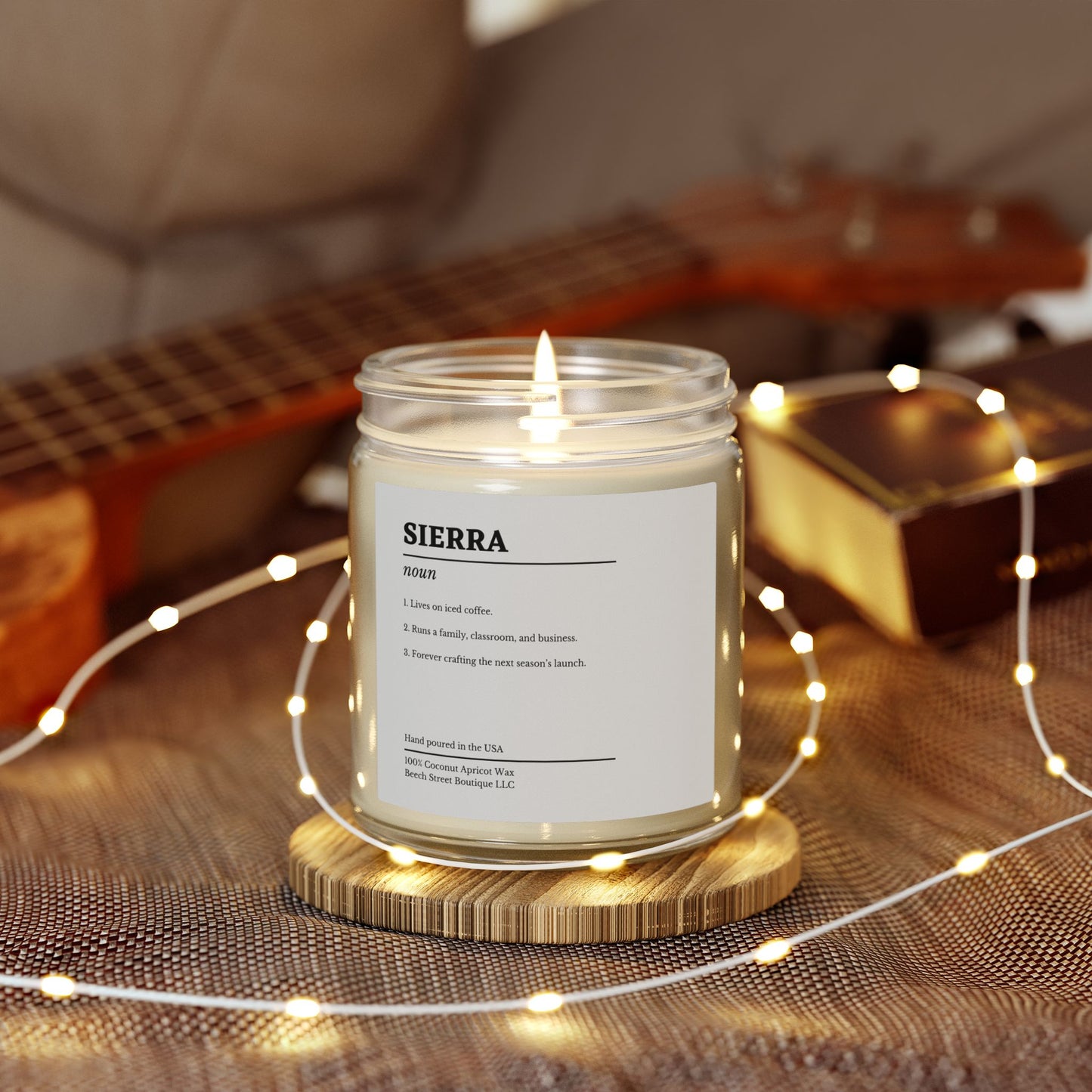 Personalized Name Definition Candle