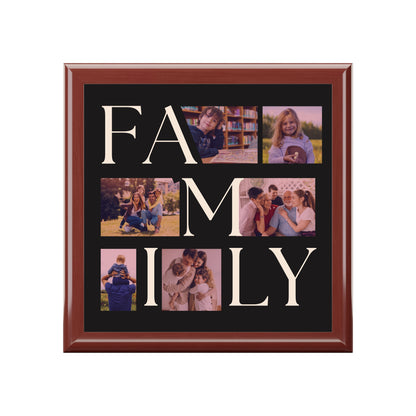 Family Collage Photo Keepsake Jewelry Box