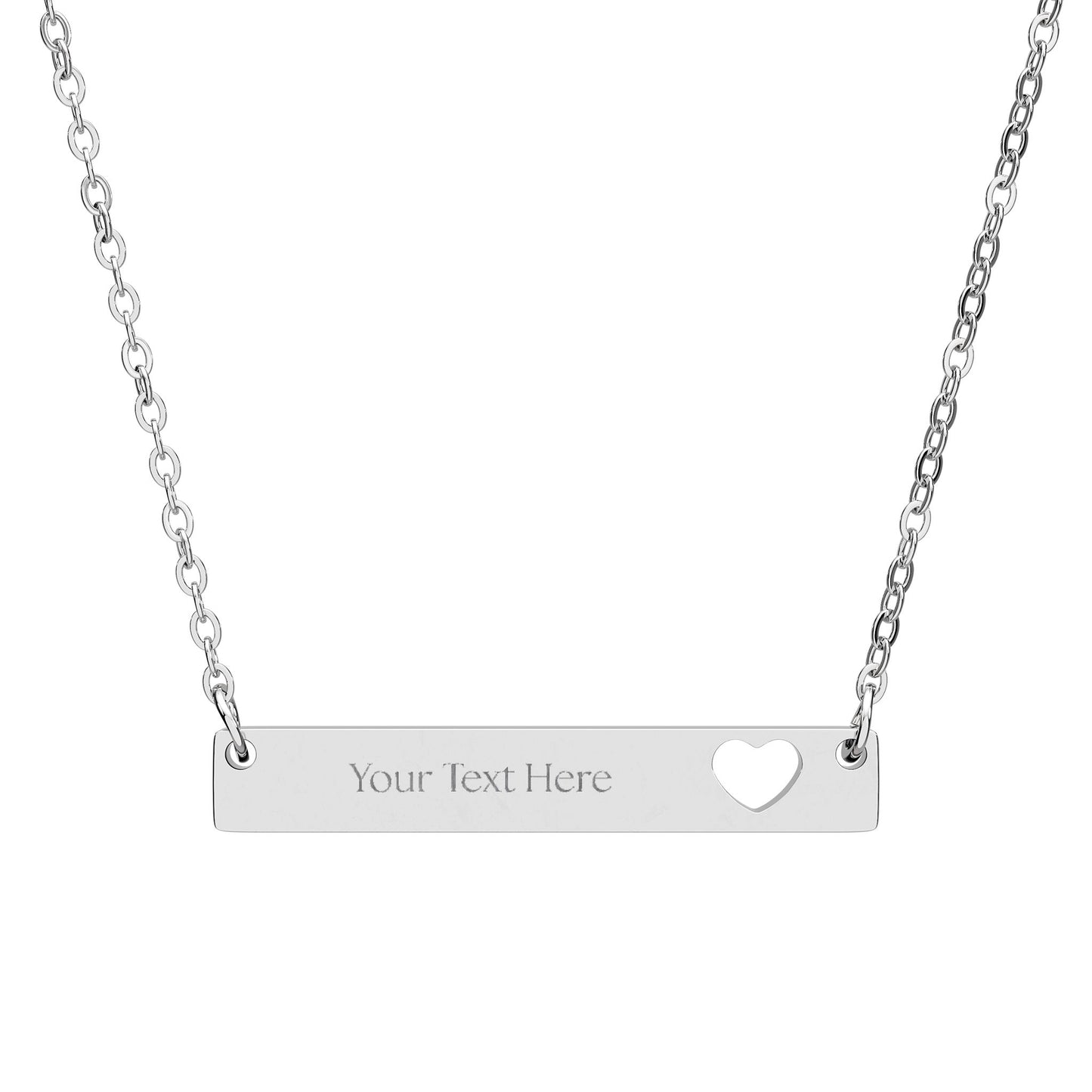 Sweetheart Bar Engraved Necklace