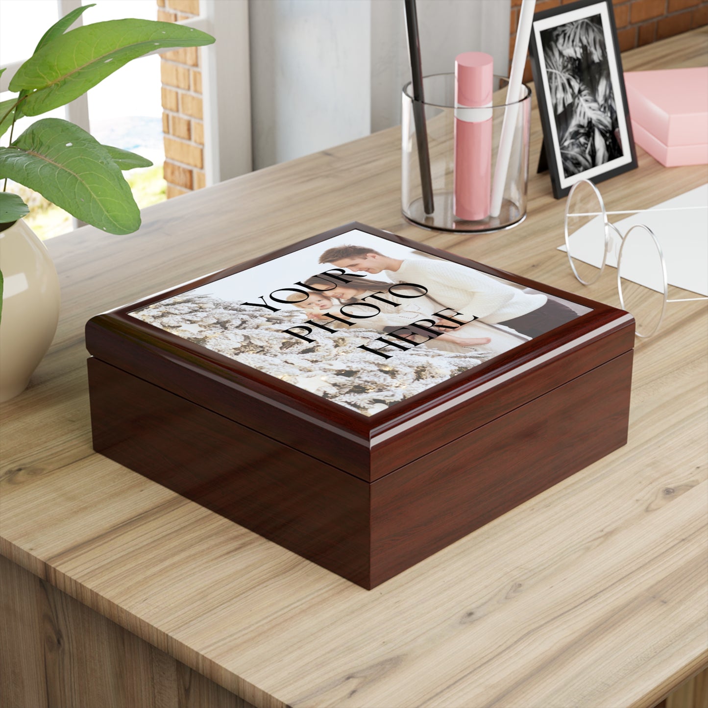 Personalized Photo Keepsake Jewelry Box