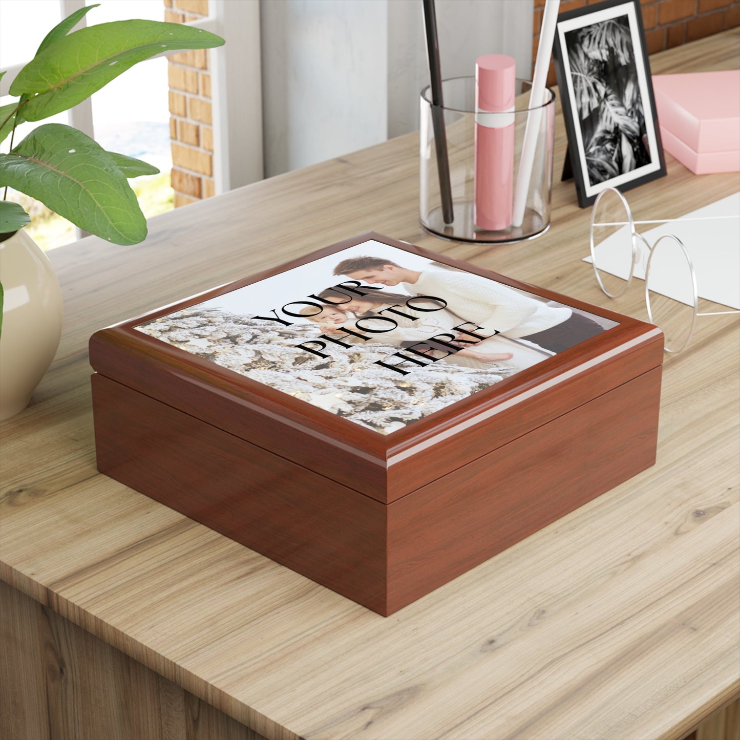 Personalized Photo Keepsake Jewelry Box
