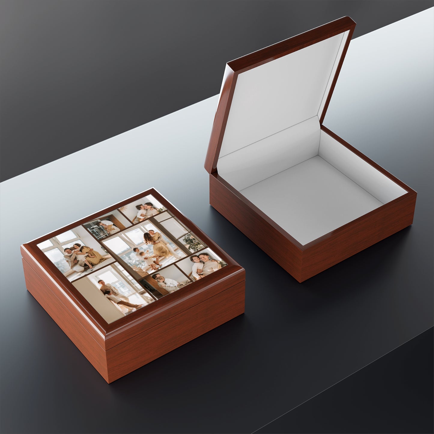 Photo Collage Memory Jewelry Box