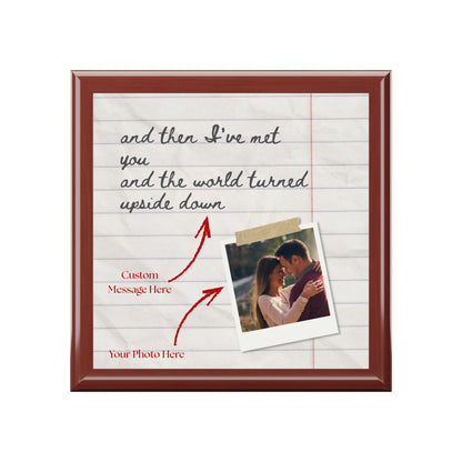 Handwritten Note & Photo Memory Jewelry Box