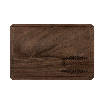 Botanical Couple Personalized Cutting Board