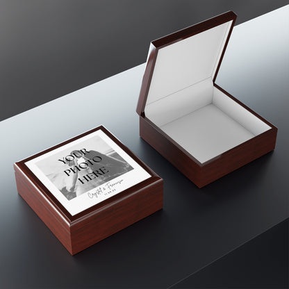 Elegant Photo Message Keepsake Jewelry Box