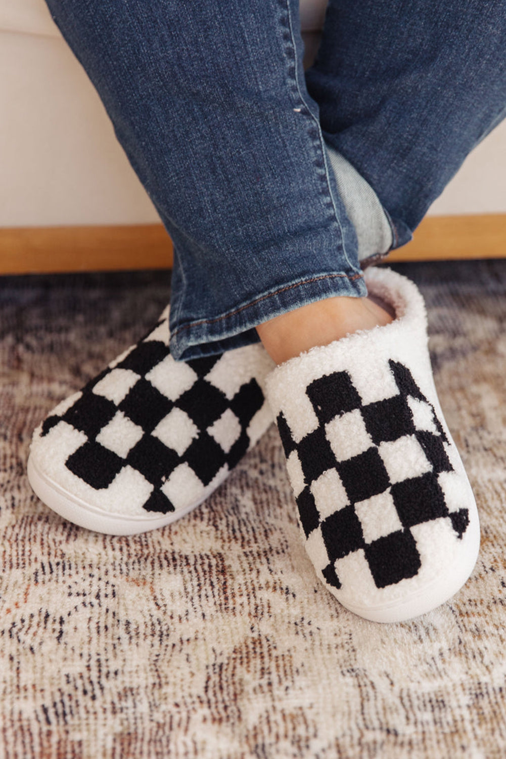 Checkered Slippers