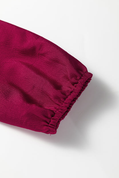 Cranberry Grace Tiered Maxi Dress