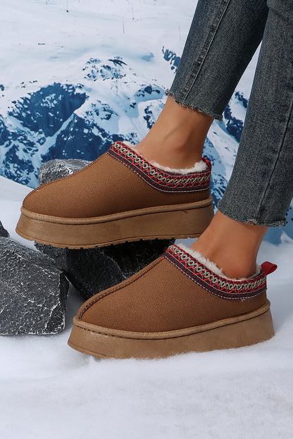 Suede Plush Boots