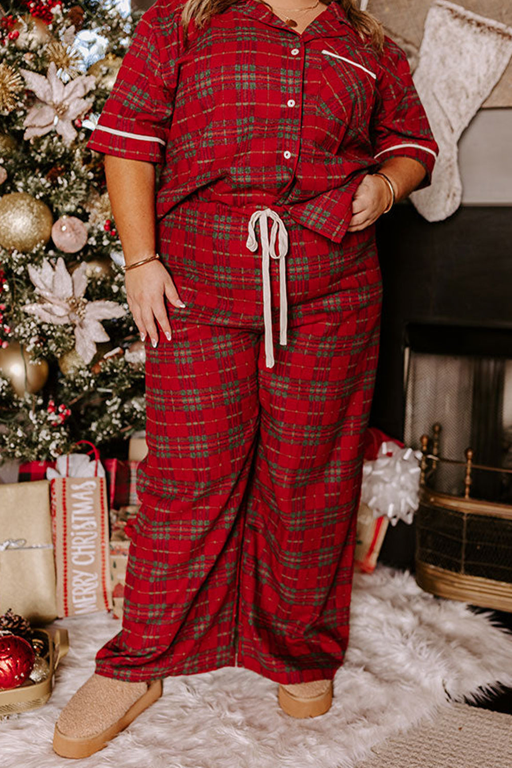 Fireside Plaid Pajama Set