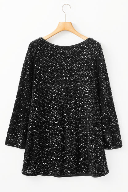 Midnight Sparkle Sequin Dress