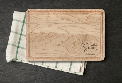 Classic Family Name Personalized Cutting Board