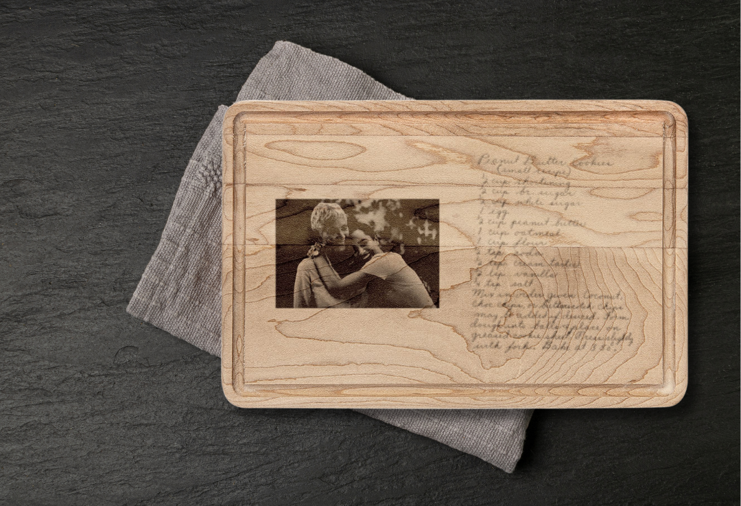 Heirloom Recipe & Photo Personalized Cutting Board