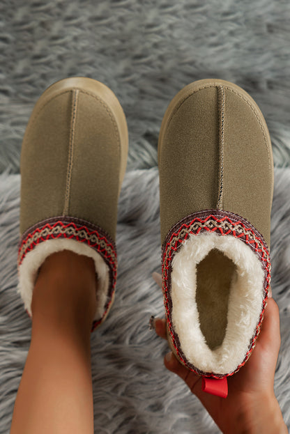 Suede Plush Boots