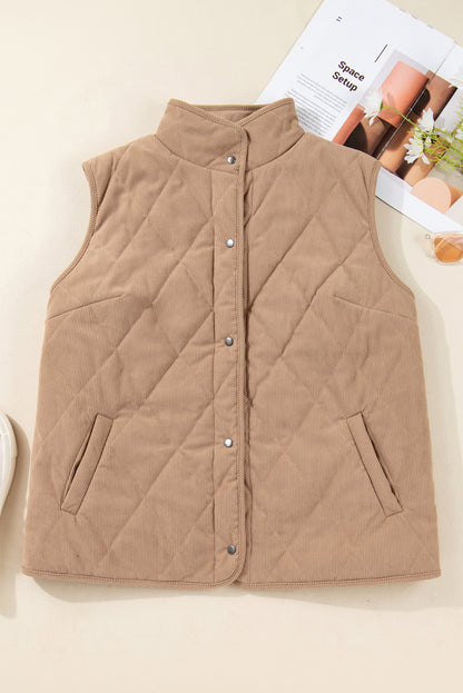 Cozy Cord Quilted Vest