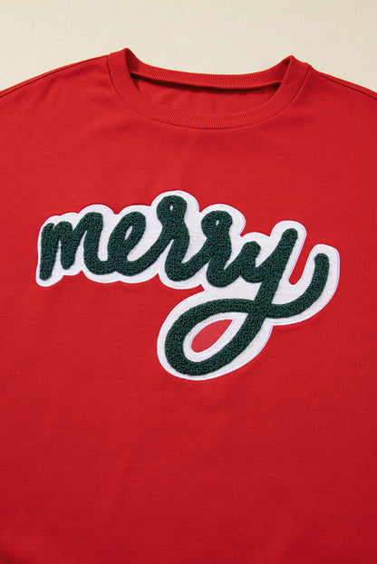 Merry Script Holiday Sweatshirt