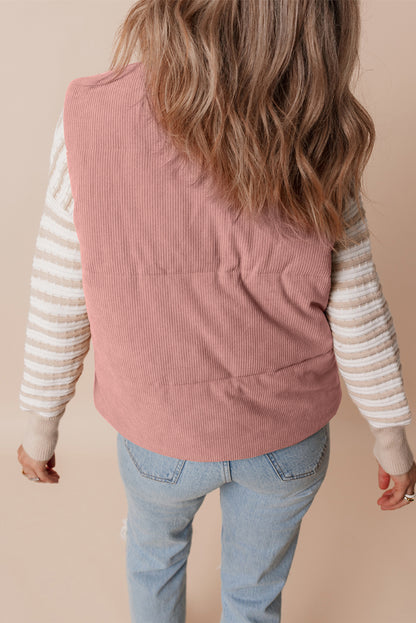 Cord Puffer Vest