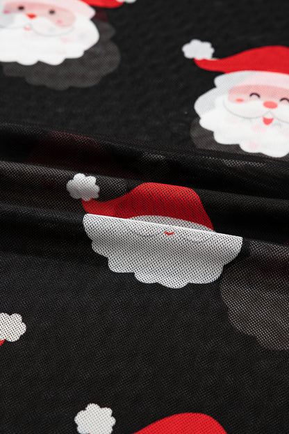 Jolly Santa Mesh Top