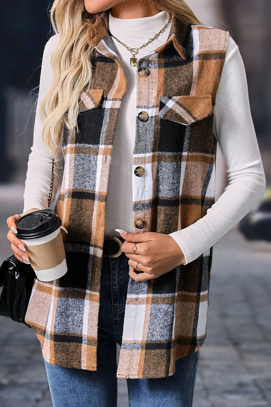 Retro Plaid Vest