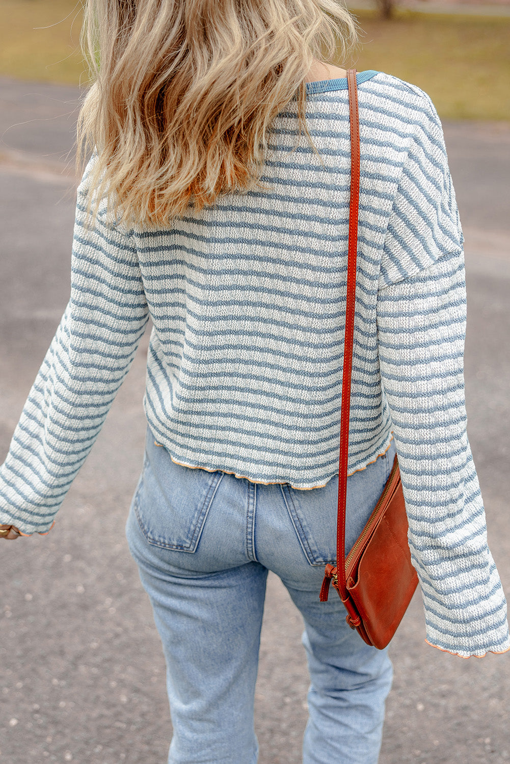 Cottage Striped Long Sleeve Top