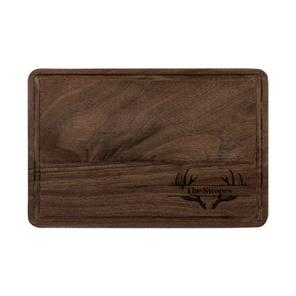Rustic Antler Personalized Cutting Board