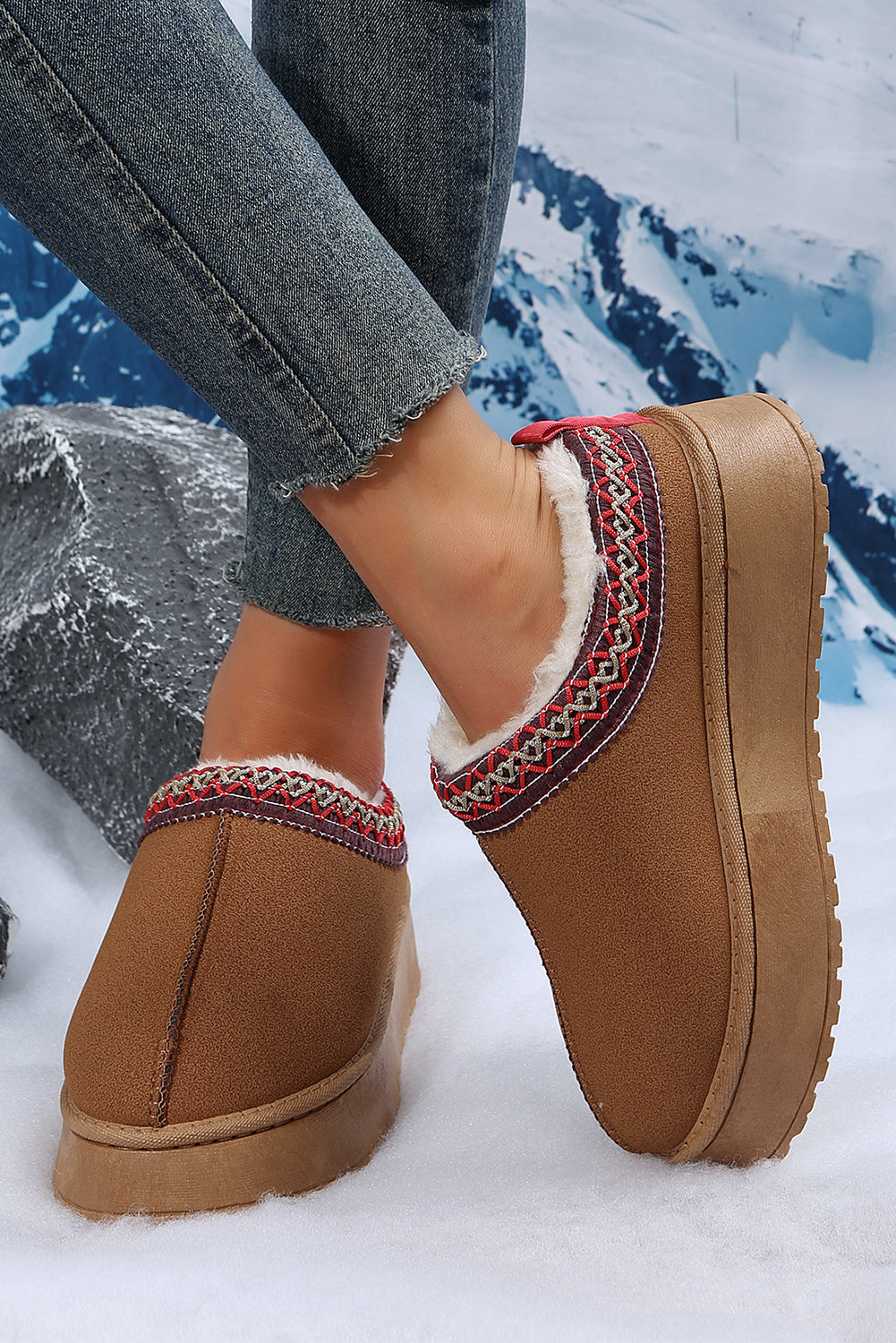 Suede Plush Boots