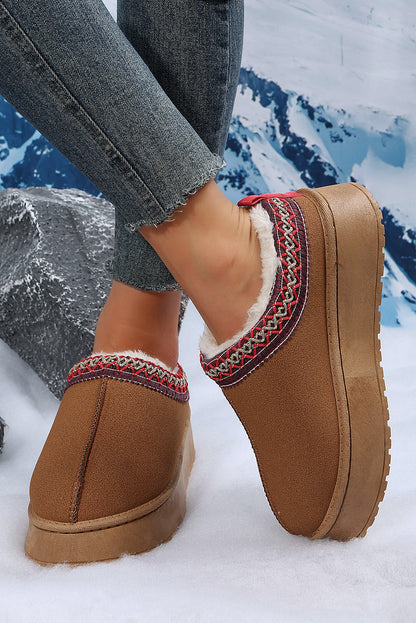 Suede Plush Boots