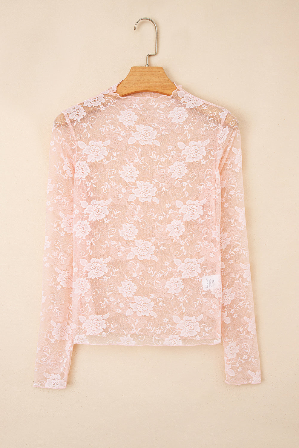 Sheer Floral Long Sleeve Top