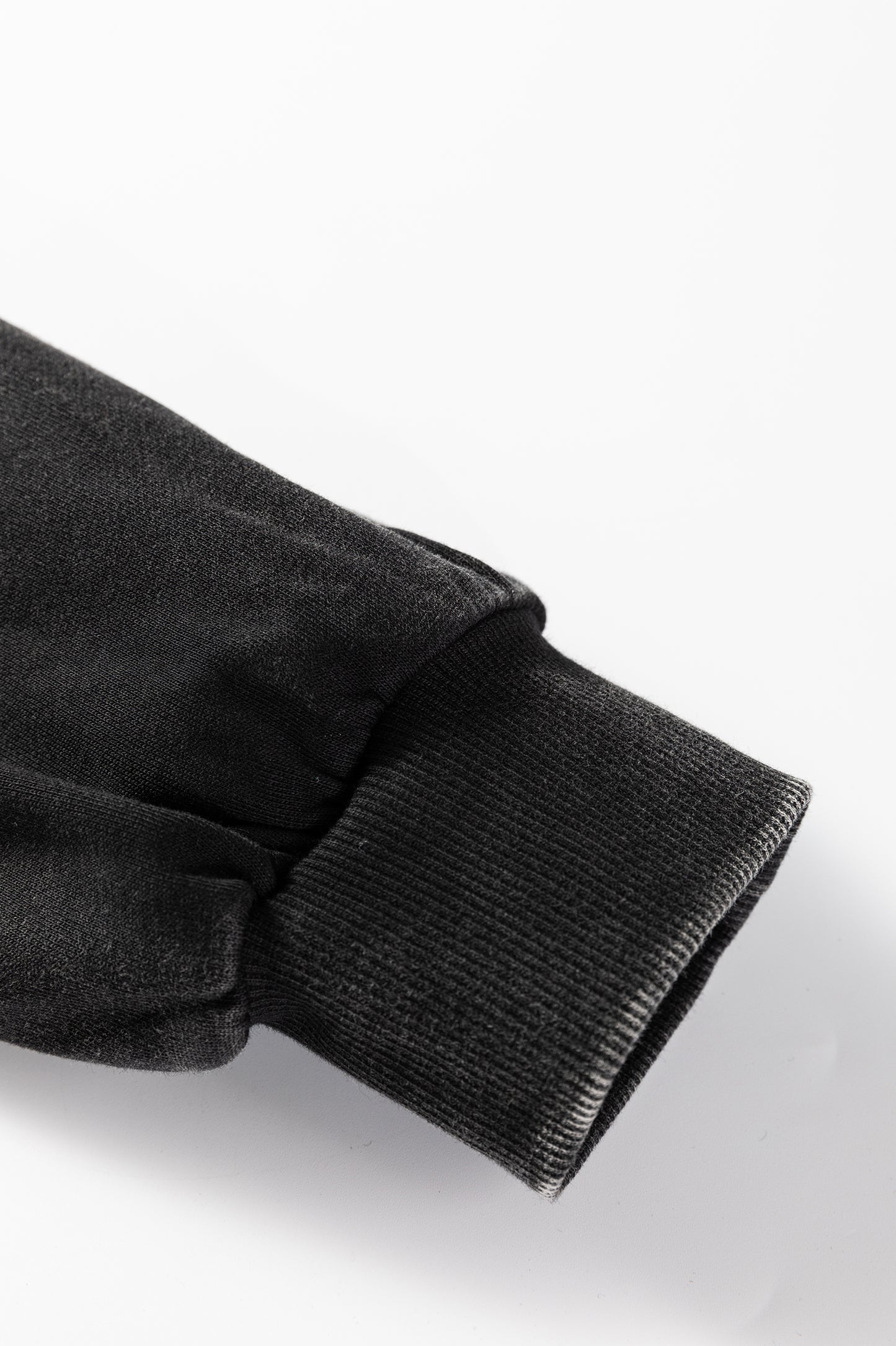 Onyx Mineral Wash Half-Zip Hoodie