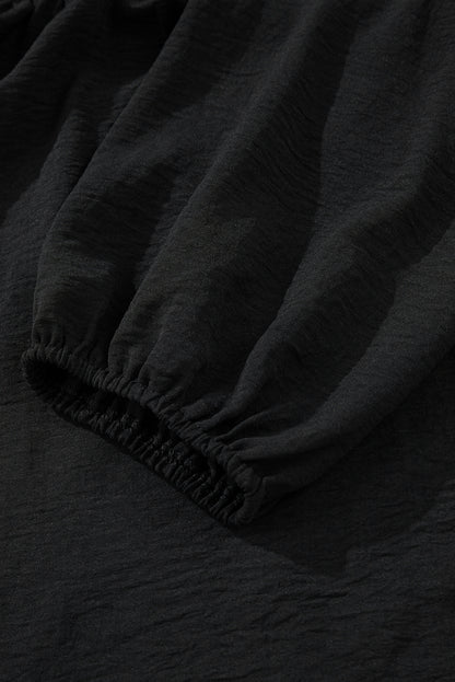 Classic Bow Split-Neck Blouse