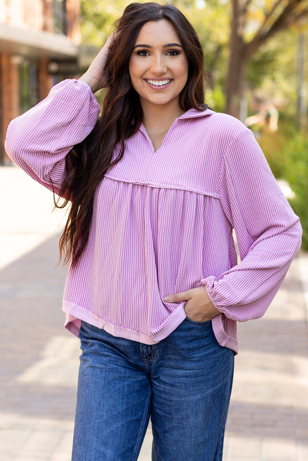 Autumn Glow Long Sleeve Top