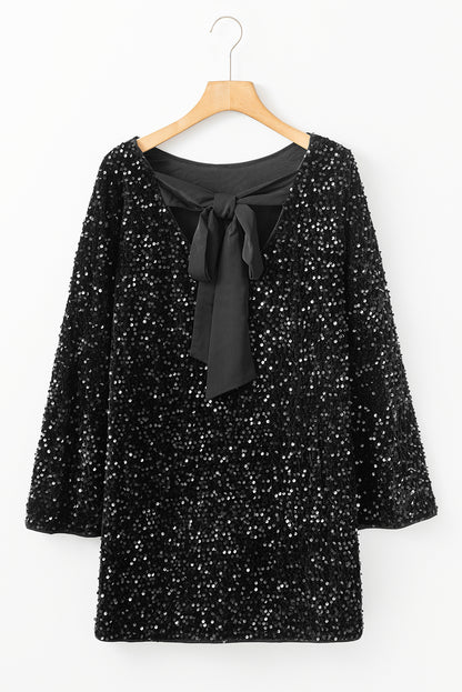 Midnight Sparkle Sequin Dress
