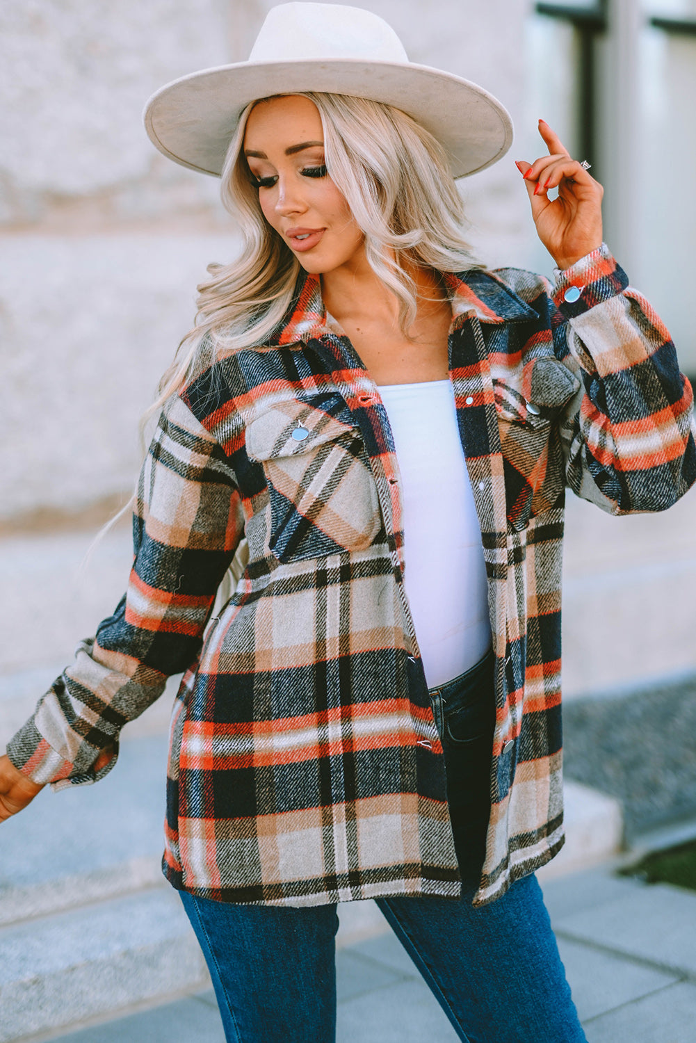Pattern Check Jacket