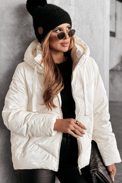 Winter Luxe Hooded Puffer Jacket