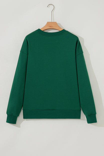 Ho Ho Ho Embroidered Sweatshirt