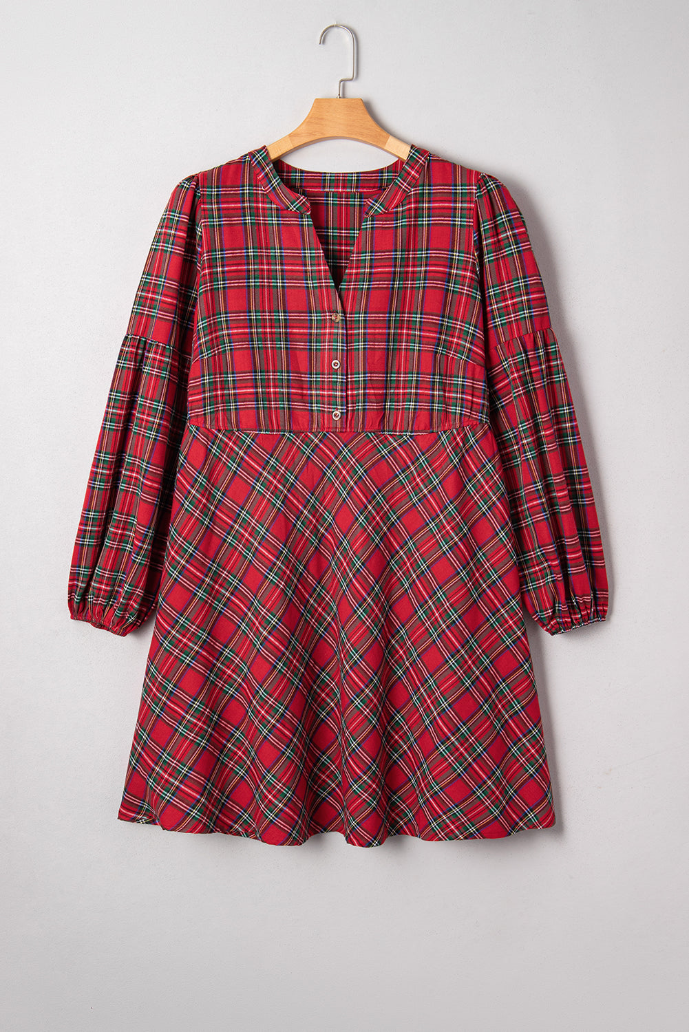 Holly Plaid Flowy Mini Dress