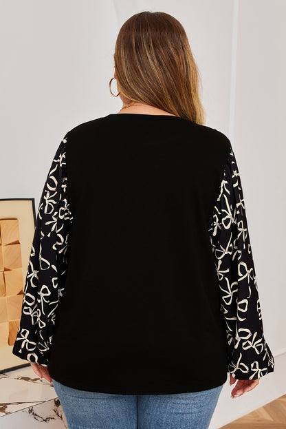 Golden Grace Balloon Sleeve Top