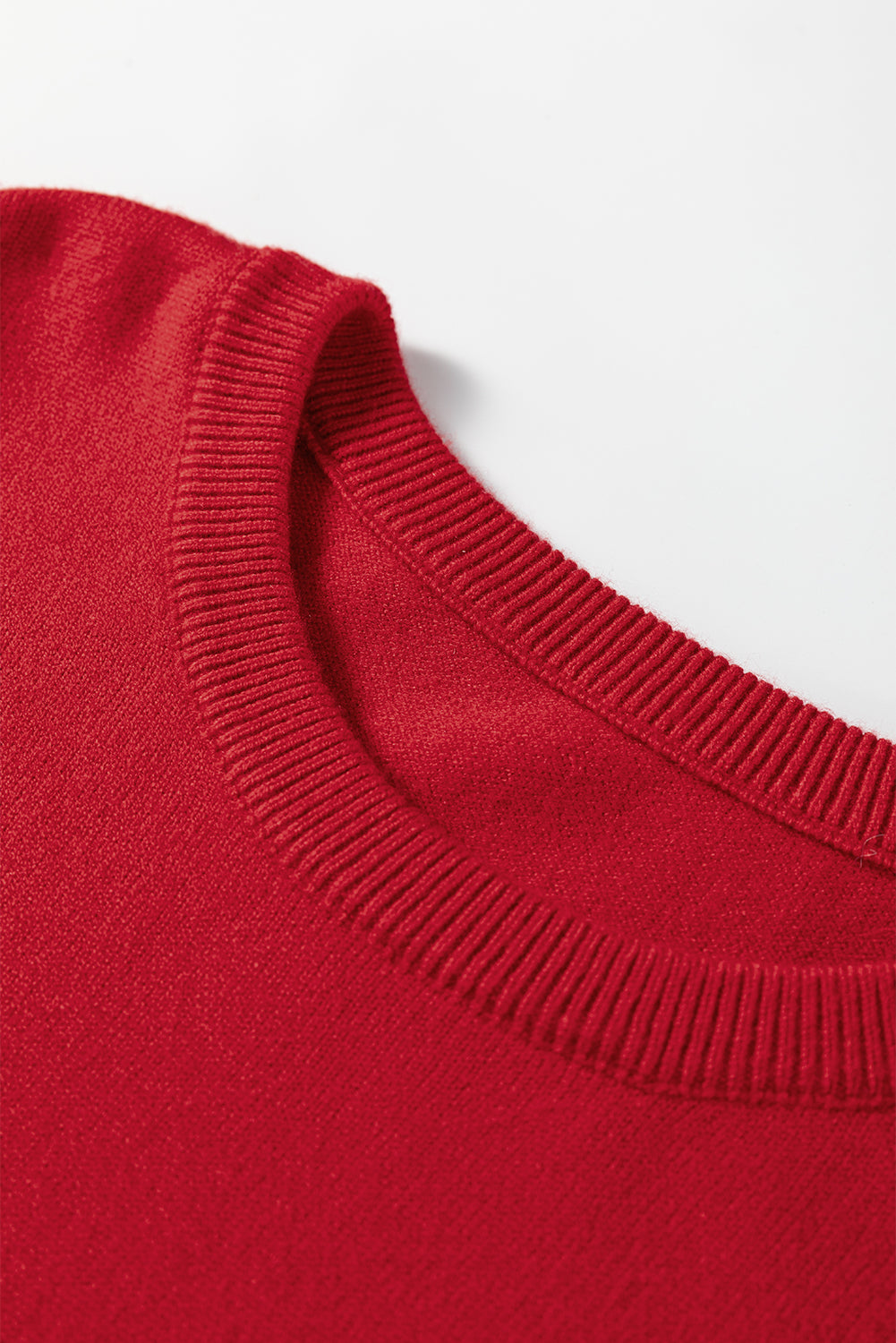 Scarlet Pearl Ruffle Sweater