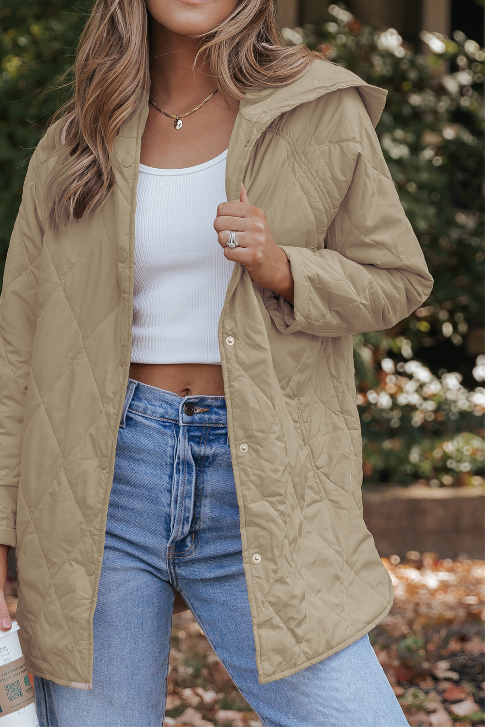 Sandstone Quilted Puffer Jacket
