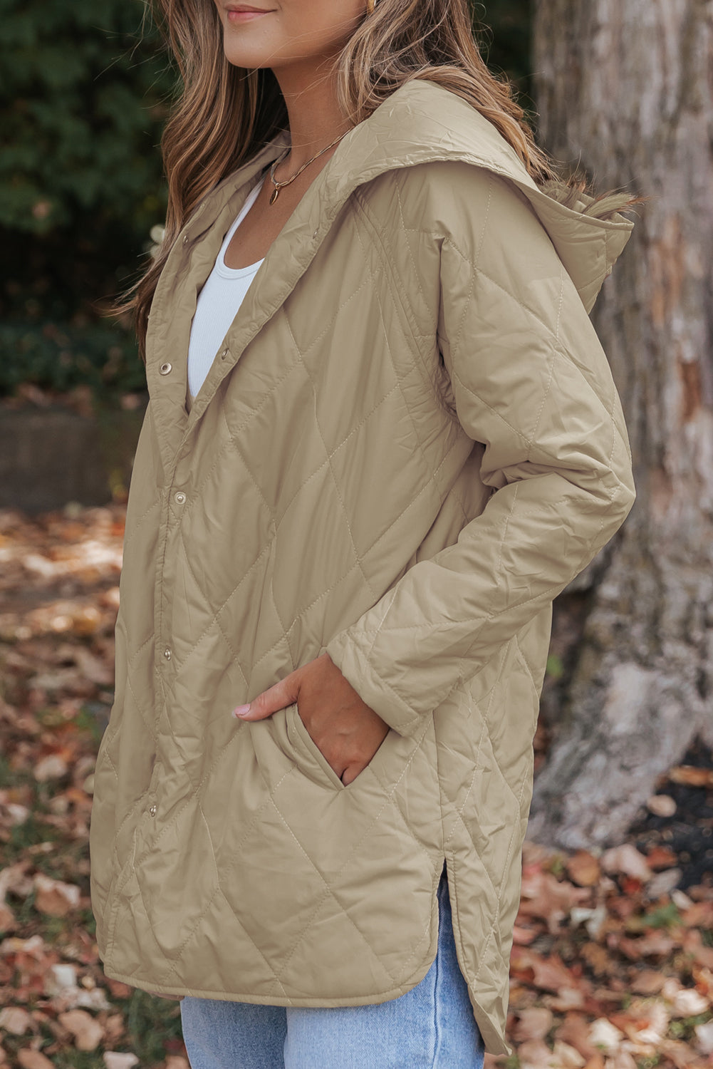 Sandstone Quilted Puffer Jacket