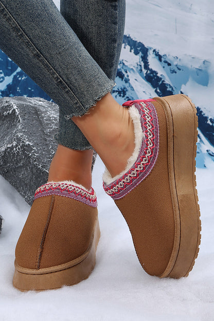 Harvest Trail Cozy Suede Flats