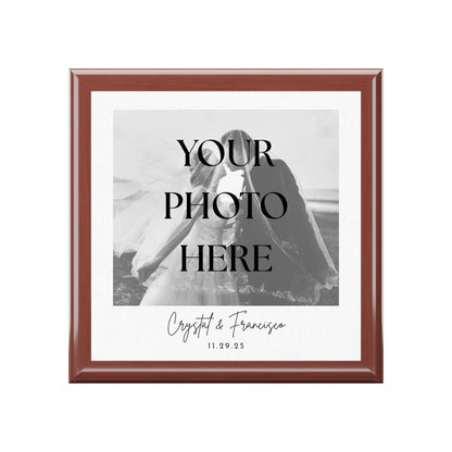 Elegant Photo Message Keepsake Jewelry Box