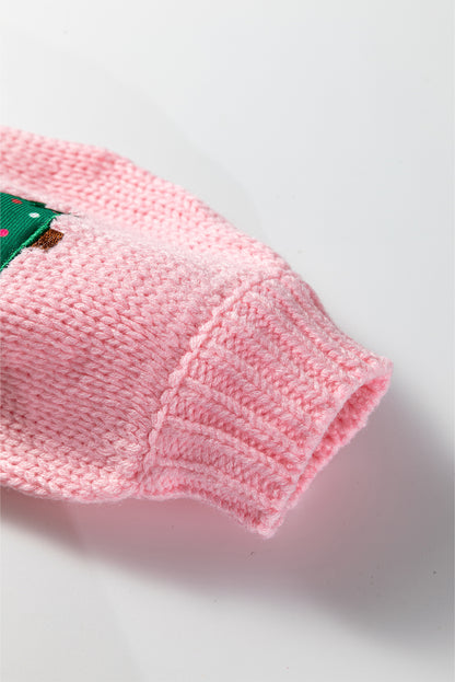 Pink Pine Holiday Cardigan