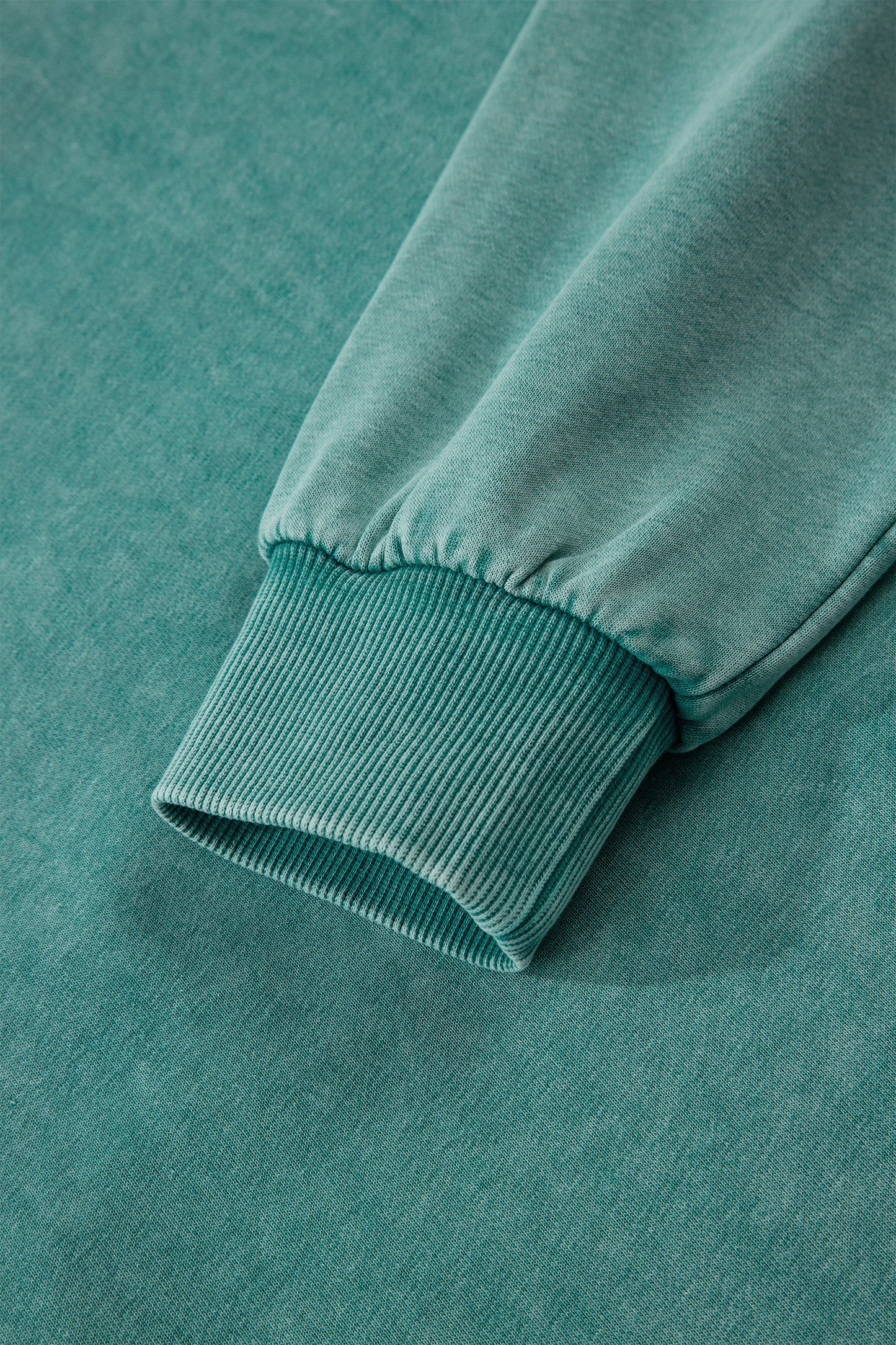 Onyx Mineral Wash Half-Zip Hoodie