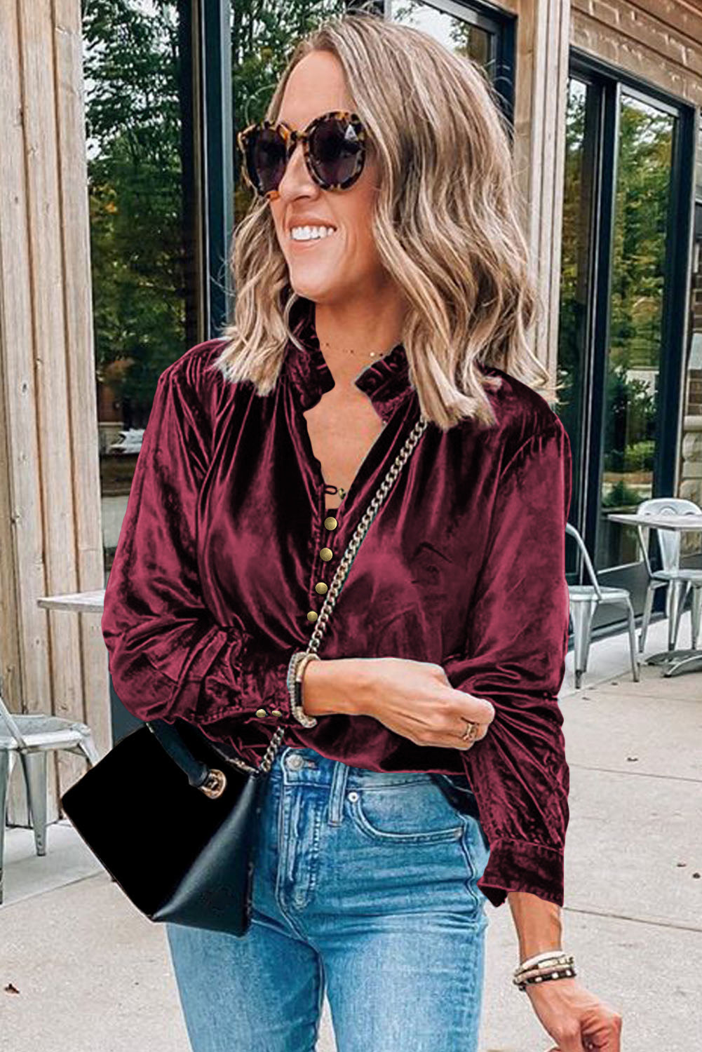 Velvet Charm Blouse