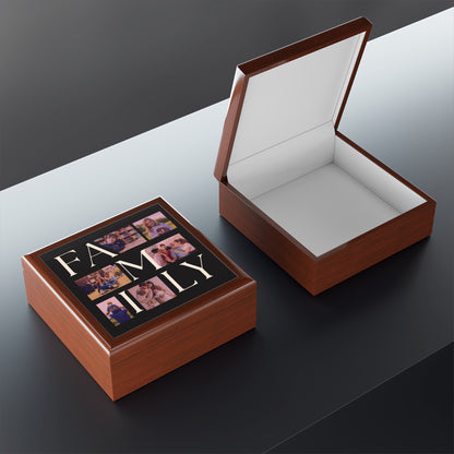 Family Collage Photo Keepsake Jewelry Box