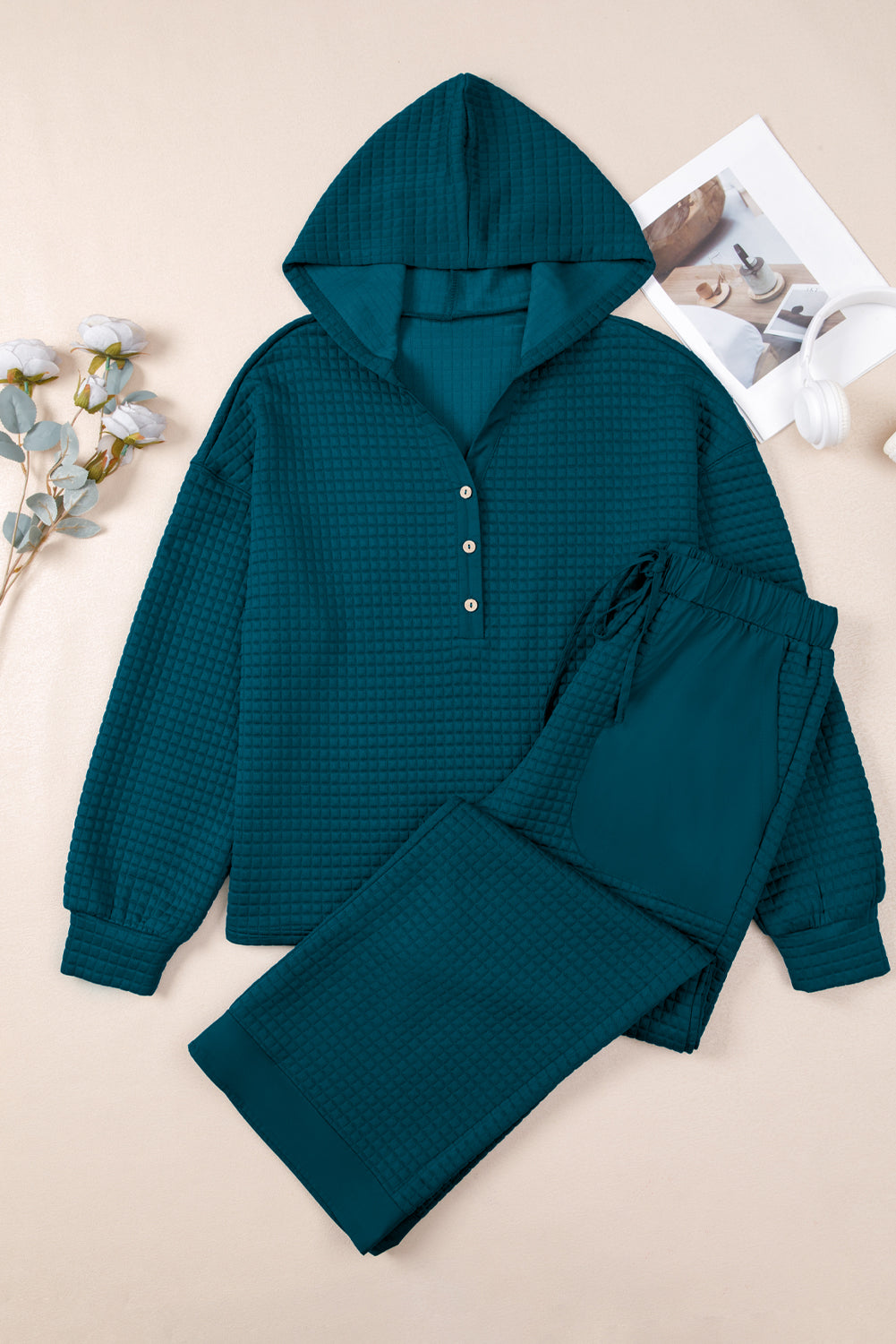 Evergreen Waffle Lounge Set